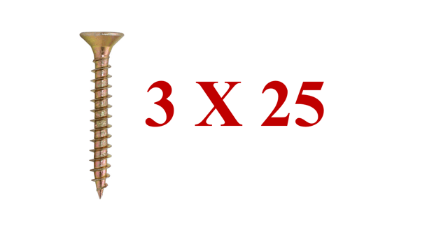 TORNILLO 3X25 CHIPBOARD SPACK
