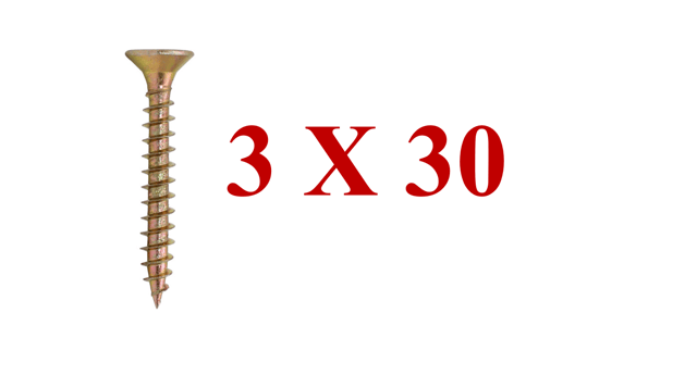 TORNILLO 3X30 CHIPBOARD SPACK