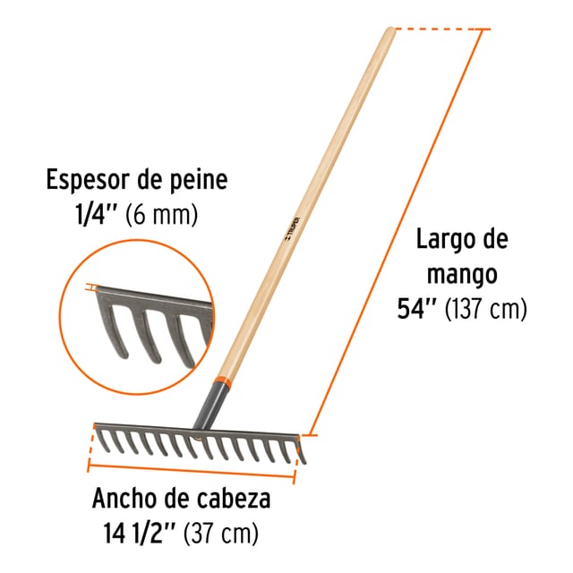 RASTRILLO TRUPER 14 DIENTES 100493