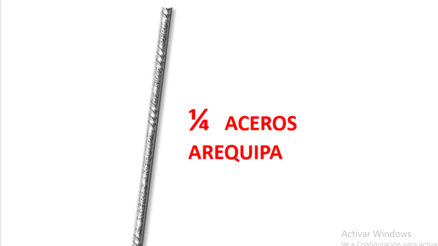 FIERRO 1/4 6MM ACEROS AREQUIPA