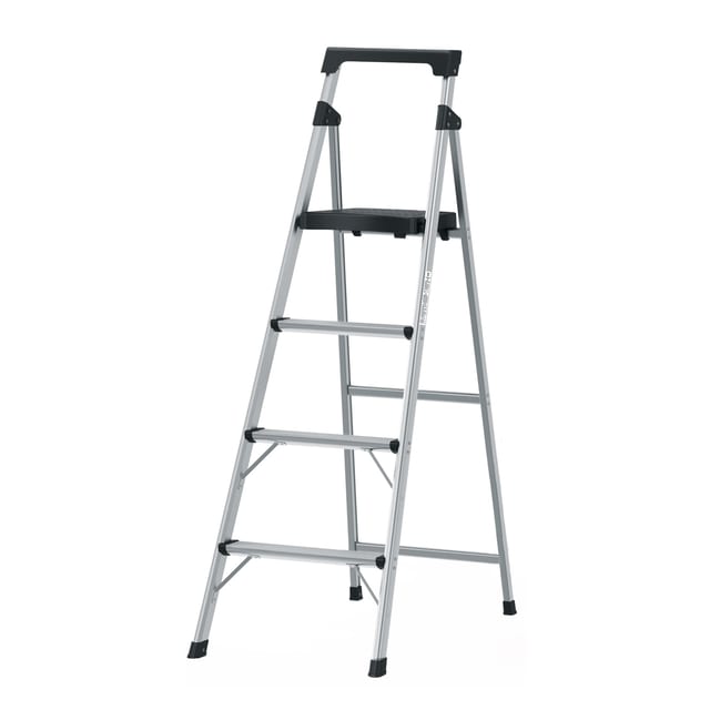 ESCALERA 4 PASOS PLEGABLE ALUMINIO TRUPER 16765