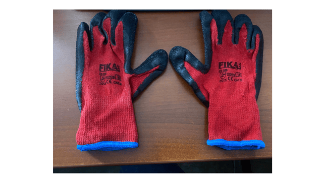 GUANTE ROJO PESADO SAFETY GLOVES