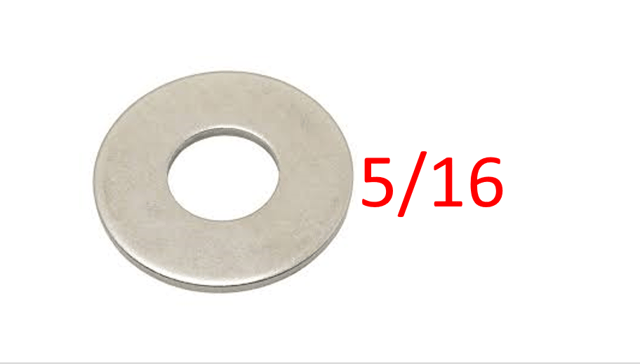 ARANDELA 5/16 PLANA PESADO ZINC.