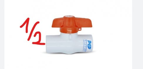 VALVULA ESFERICA 1/2 NARANJA PCP 3062