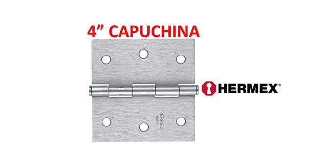 BISAGRA 4" CAPUCHINA ACERO HERMEX 23689