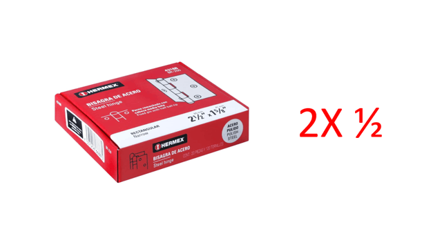 BISAGRA 2 1/2" ACERO HERMEX 43188