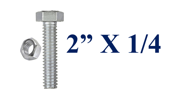 PERNO 2X1/4 HEXAGONAL ZINC.