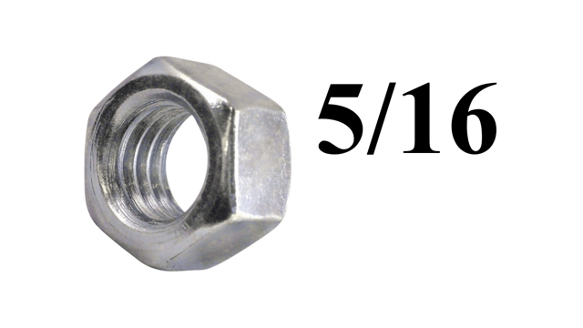 TUERCA 5/16 HEXAGONAL ZINC.