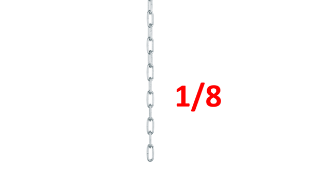 CADENA 1/8 GALVANIZADA