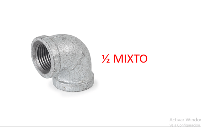 CODO 1/2" MIXTO GALVANIZADO