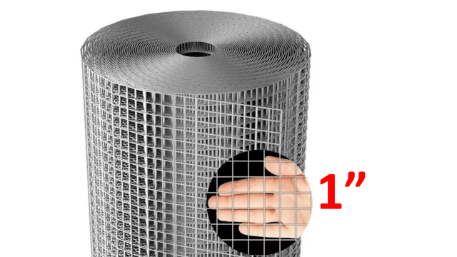 MALLA METALICA 1" SOLDADA GALVAN.