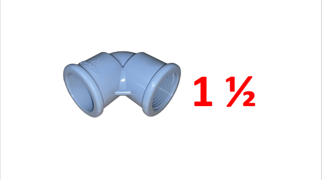 CODO 1 1/2 C/R INYECTOPLAST