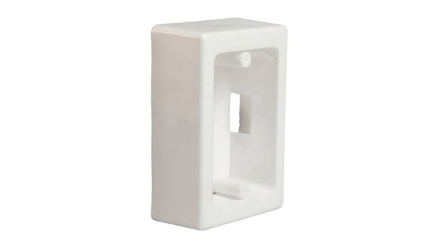 CAJA RECTANGULAR MODULAR PVC BLANCO