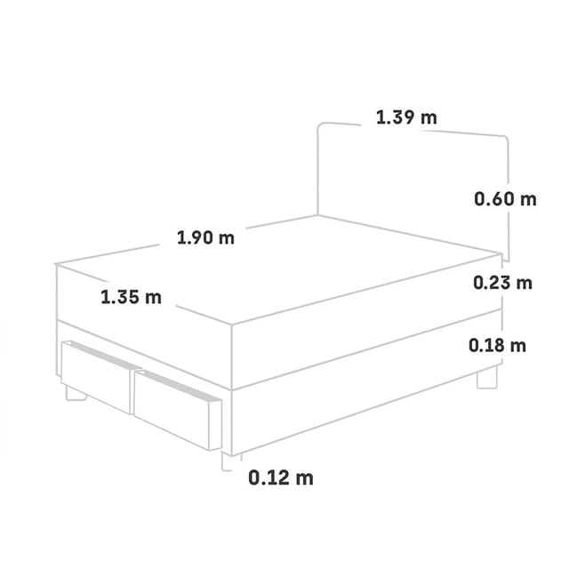 DORMITORIO PER 2 PLZ CAJONES PARAISO