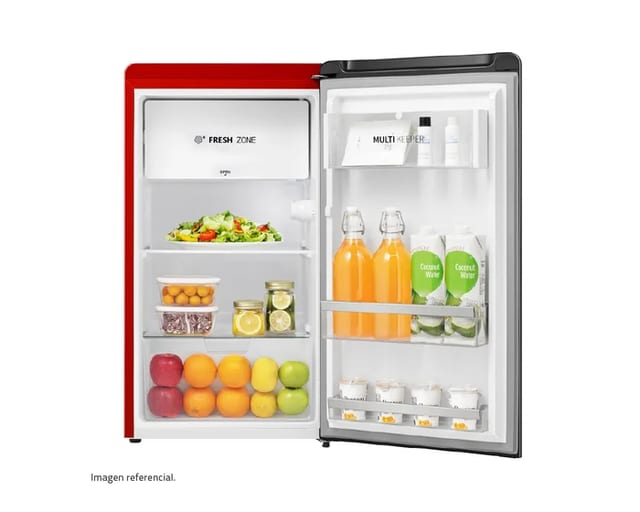 FRIGOBAR INDURAMA RI109R ROJO 90 L