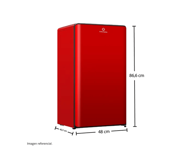 FRIGOBAR INDURAMA RI109R ROJO 90 L