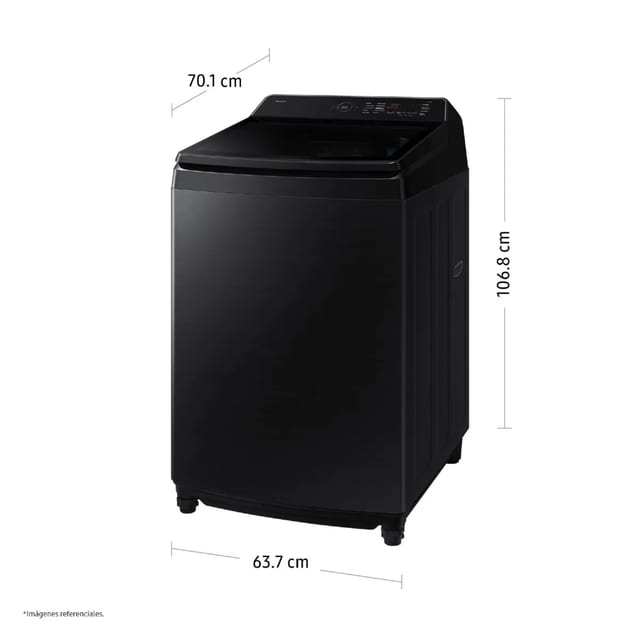 LAVADORA SAMSUNG 17 KG NEGRO WA80F17S8BPE
