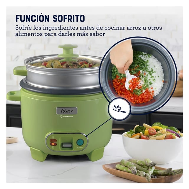 OLLA ARROCERA OSTER 1.8 L VERDE VAPORERA CKSTRC10DFGRN053
