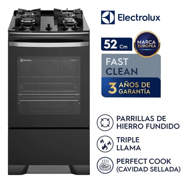 COCINA ELECTROLUX 4H VIDRIO F4EGB