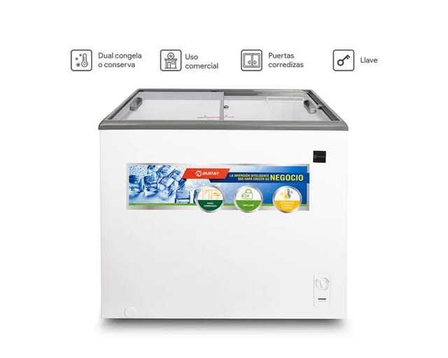 Congeladora Exhibidora Horizontal Miray CEMH-165M 167L