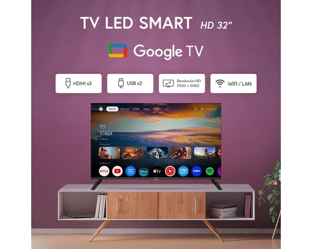 TV MIRAY 32" MS32-E2000GBT GOOGLE TV