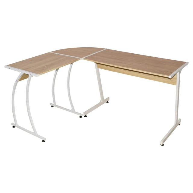 ESCRITORIO MELAMINE METAL EN L 150 X 120 BRUSSEL JUST HOME