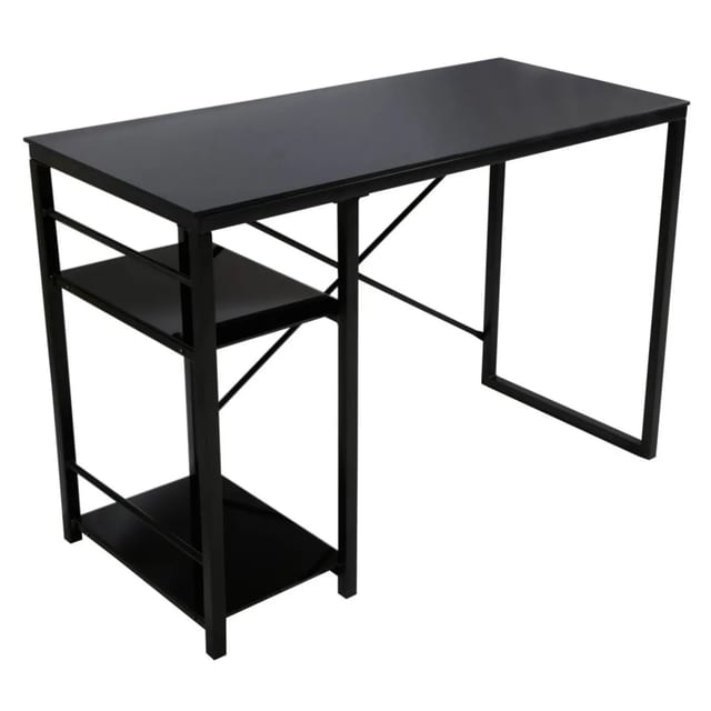 ESCRITORIO VIDRIO METAL 110 X 50 NEGRO JHC