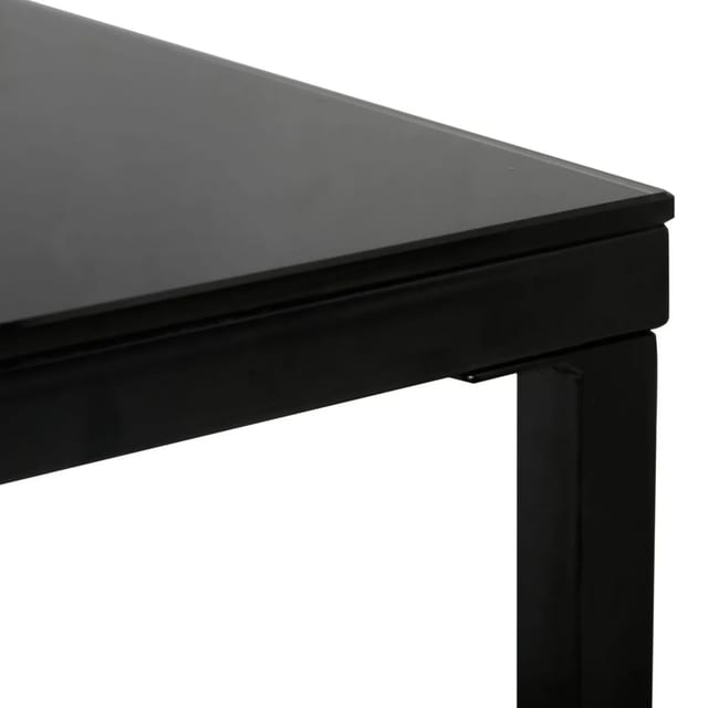 ESCRITORIO VIDRIO METAL 110 X 50 NEGRO JHC
