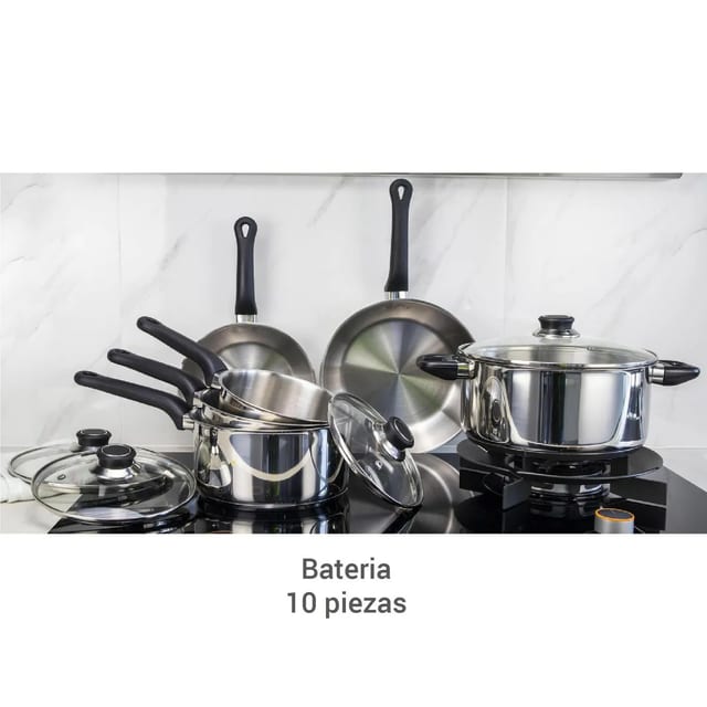 JUEGO OLLAS JHC 10 PZS ACERO INOX