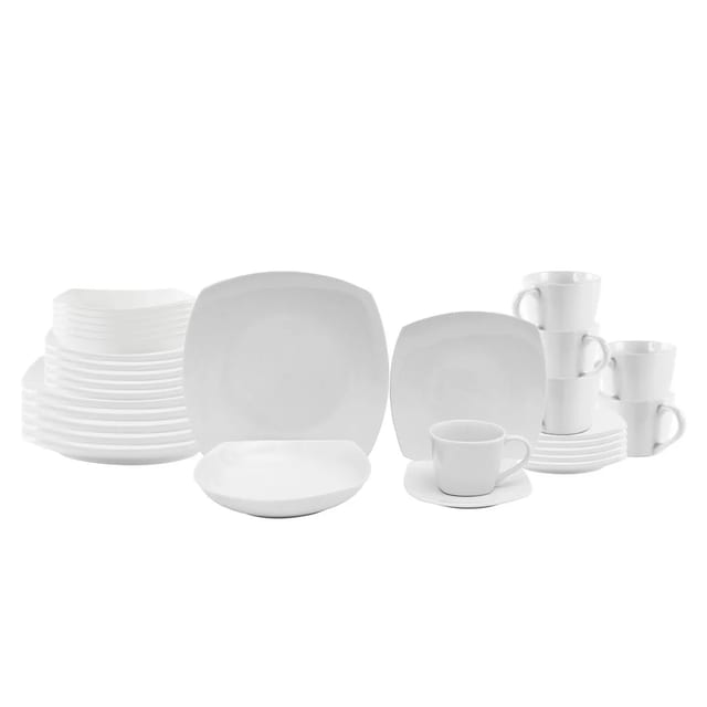 JUEGO VAJILLAS 30 PZS NORDICO BLANCO JHC