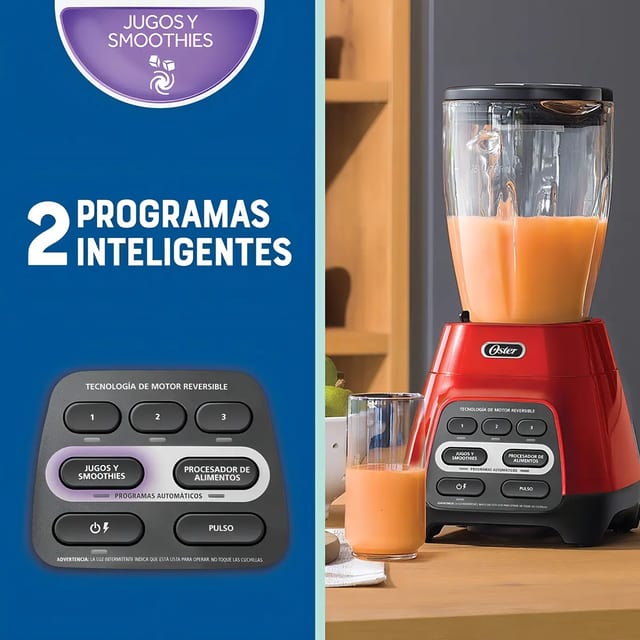 LICUADORA OSTER 1000 W 6 VLC ROJO BLSTPYG1310RBG053