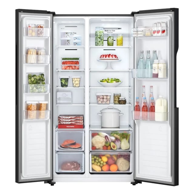 REFRIGERADORA LG 509 LT SIDE BY SIDE NEGRO GS51MPD