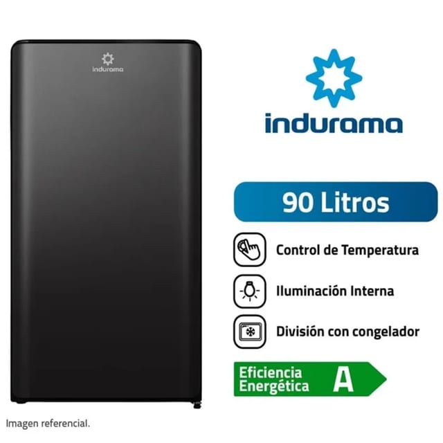 FRIGOBAR INDURAMA RI-109N NEGRO 90 LT