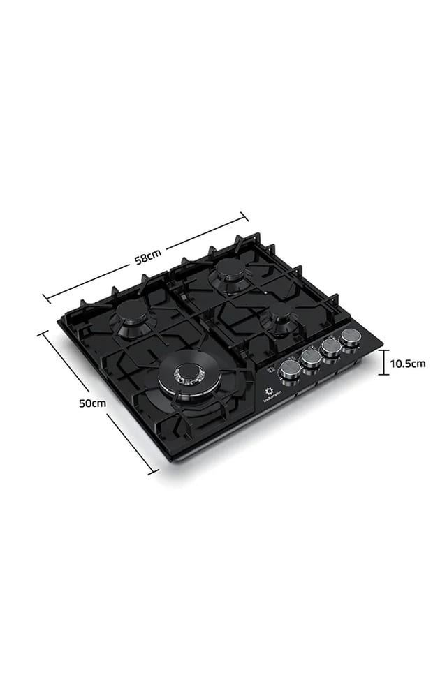ENCIMERA INDURAMA 4H 58 CM EGASI604CGNE VIDRIO