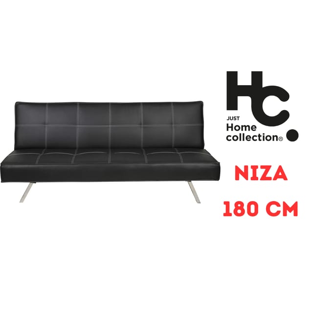 SOFA CAMA NIZA NEGRO 180 CM JUST HOME