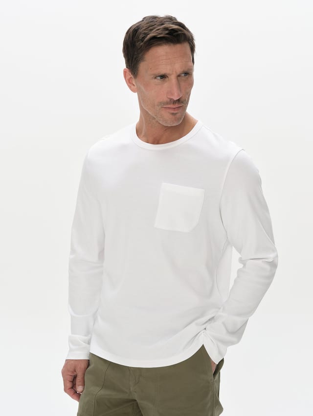 Polo manga larga premium hombre