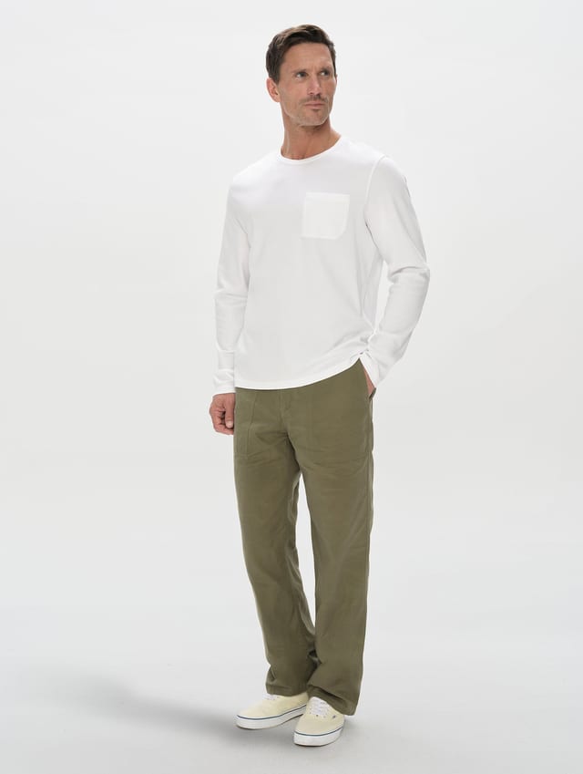 Polo manga larga premium hombre