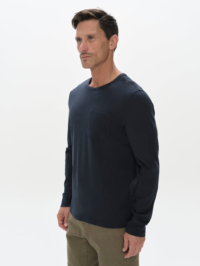 Polo manga larga premium hombre