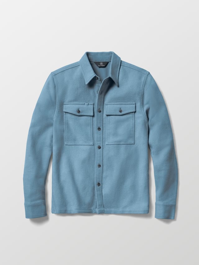 Sobrecamisa de twill grueso hombre