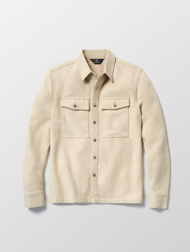 Sobrecamisa de twill grueso hombre