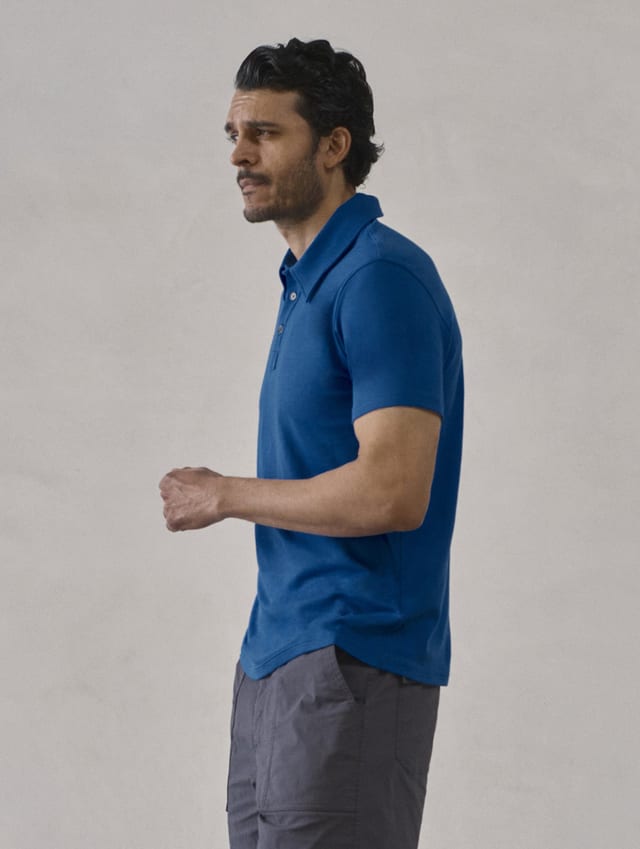 Polo camisero de algodón pima hombre