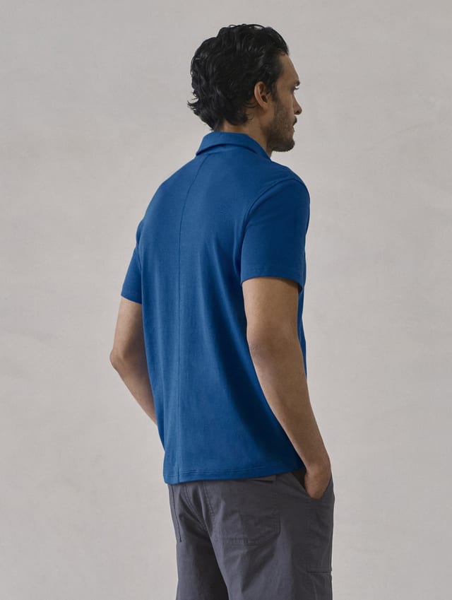 Polo camisero de algodón pima hombre