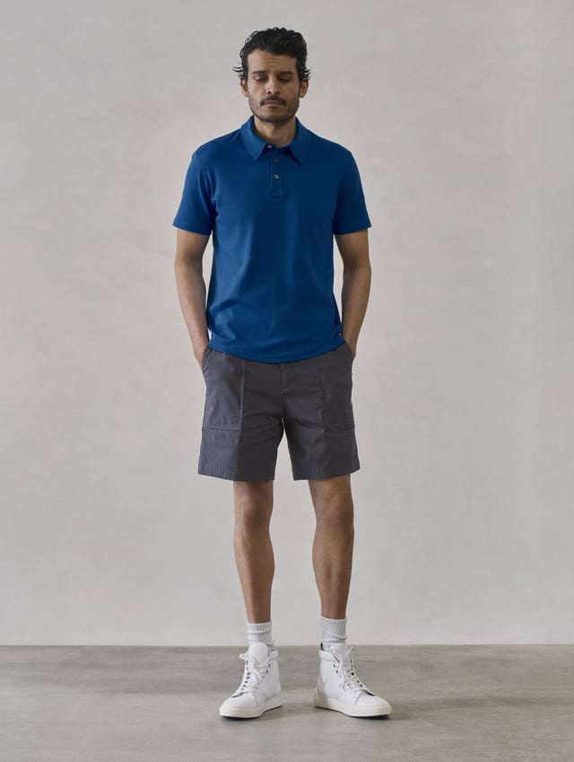 Polo camisero de algodón pima hombre