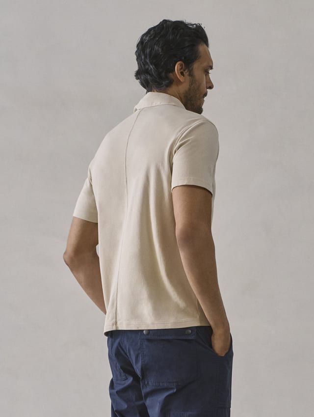 Polo camisero de algodón pima hombre