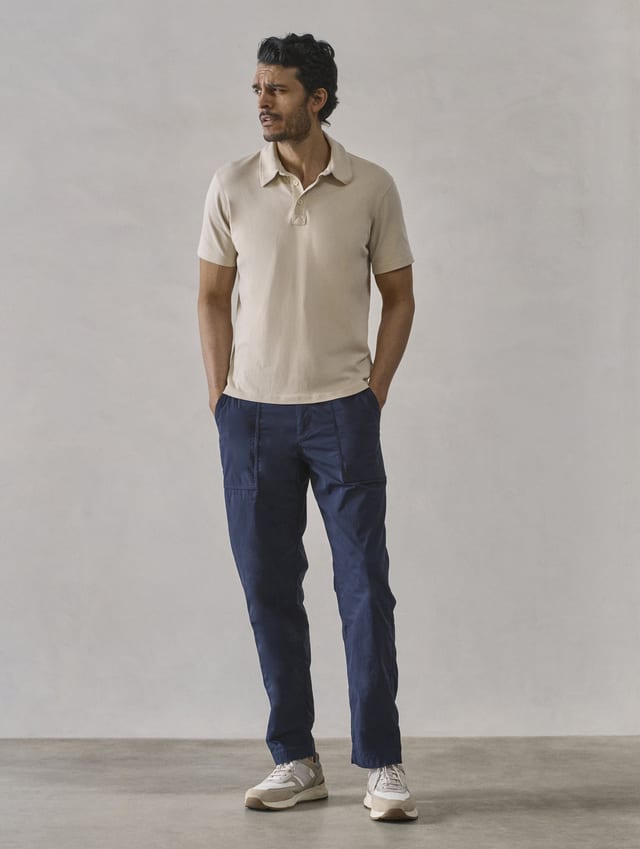 Polo camisero de algodón pima hombre