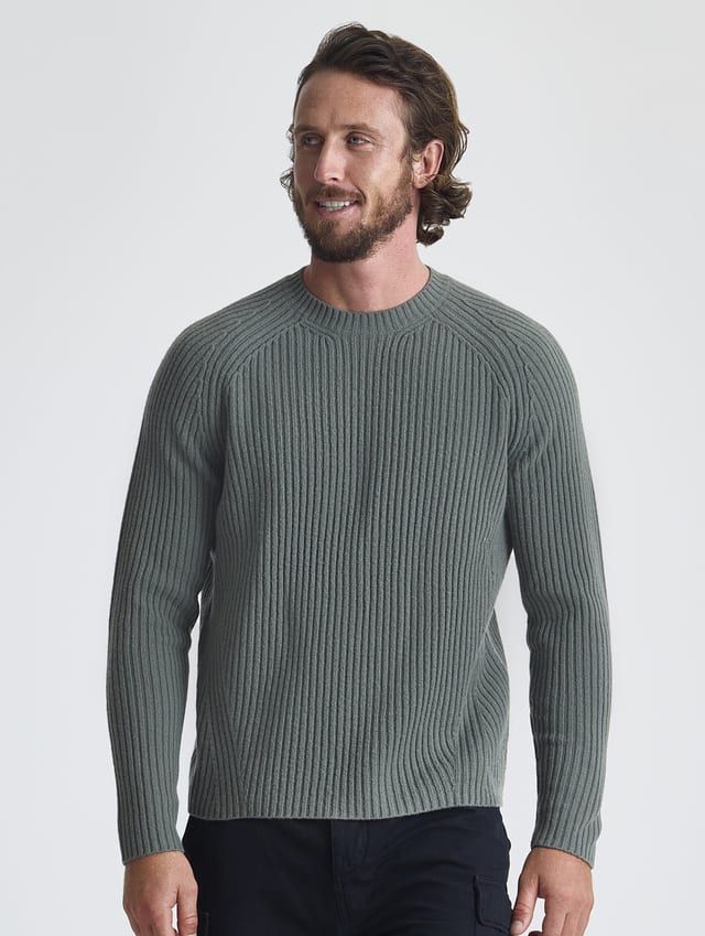 Chompa de mezcla merino hombre