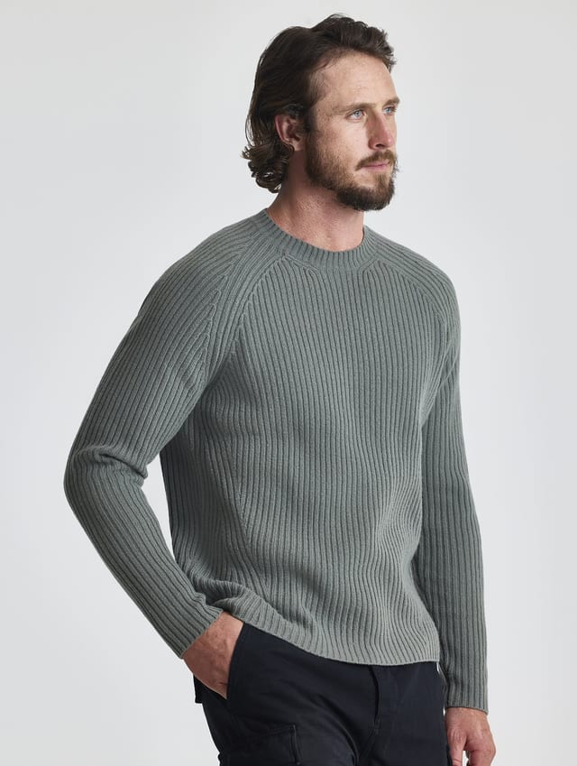 Chompa de mezcla merino hombre