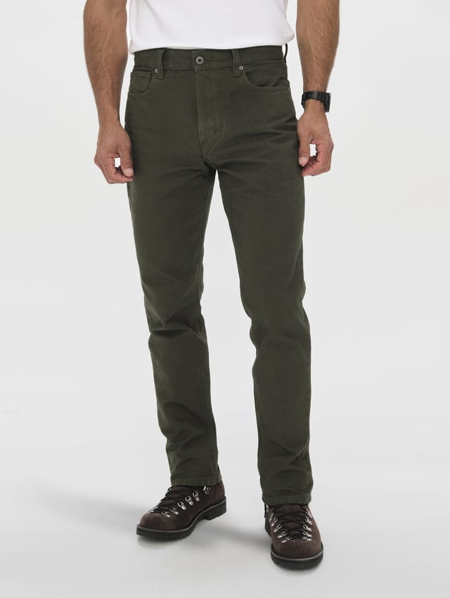 Pantalón 5 bolsillos de lona hombre