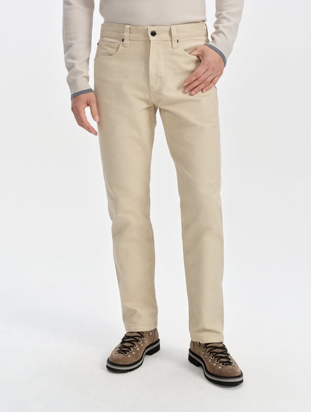 Pantalón 5 bolsillos de lona hombre