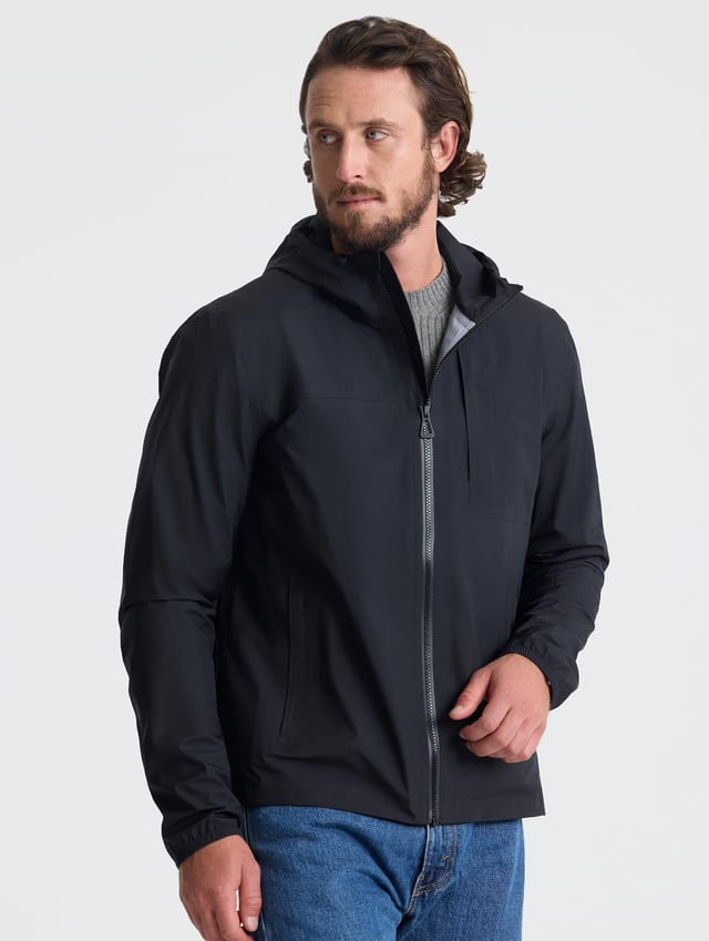 Casaca cortaviento impermeable hombre